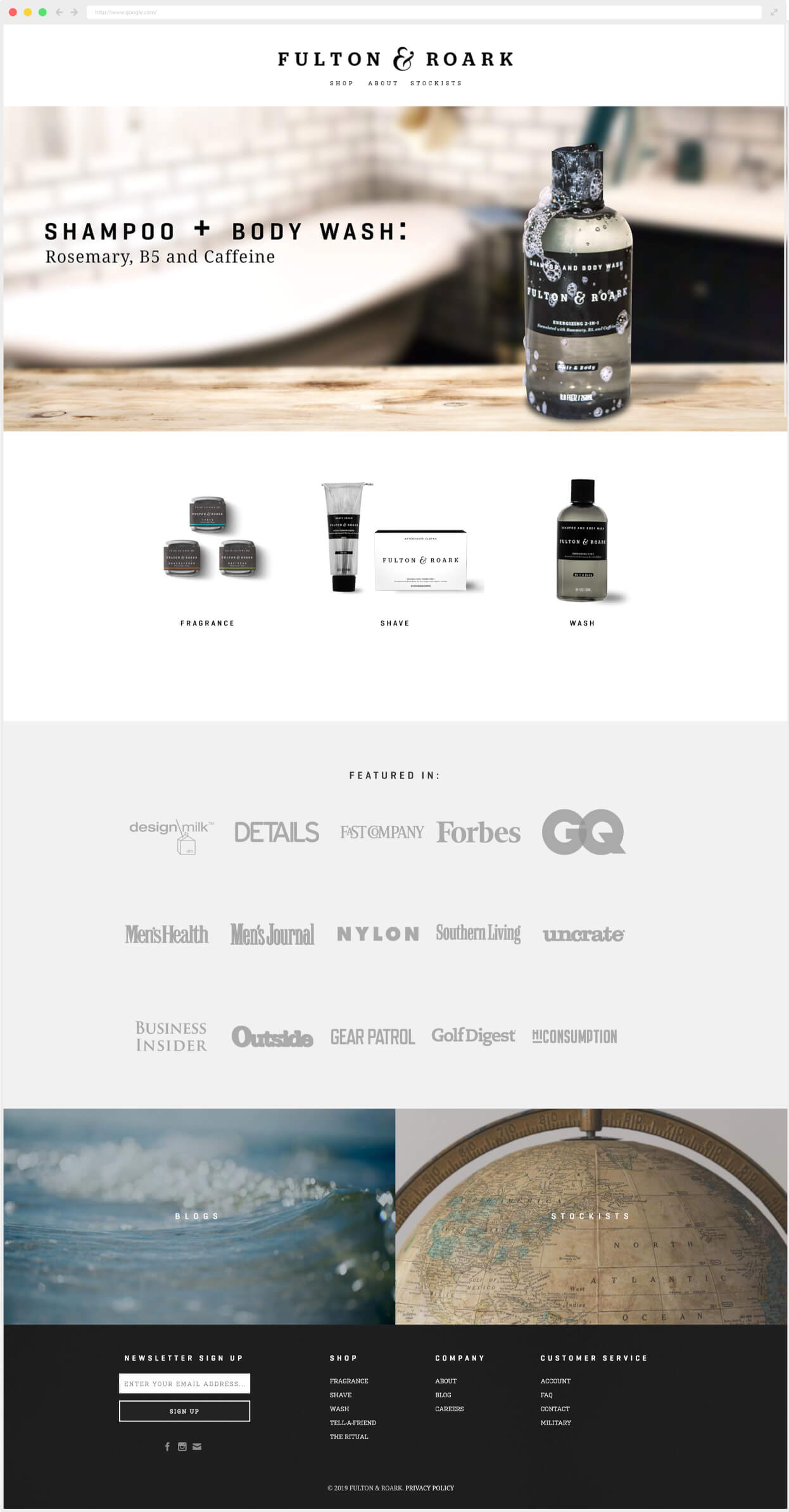 Desktop Homepage | Browser